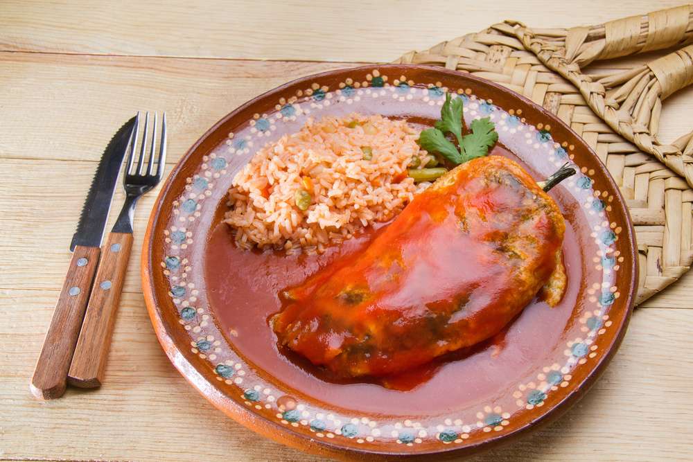 CHILE RELLENO ANAHEIM WITH BEEF OR PORK