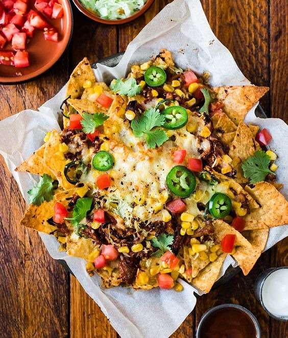 Ground Beef and Beans Nachos