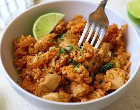 Kids chicken tenders and rice