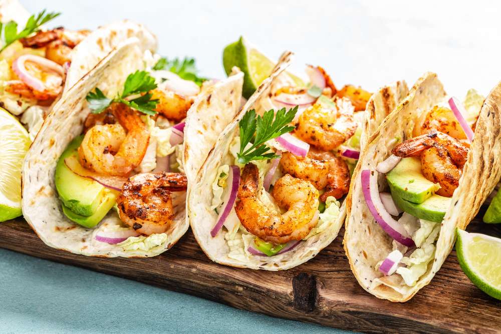 SHRIMP TACOS