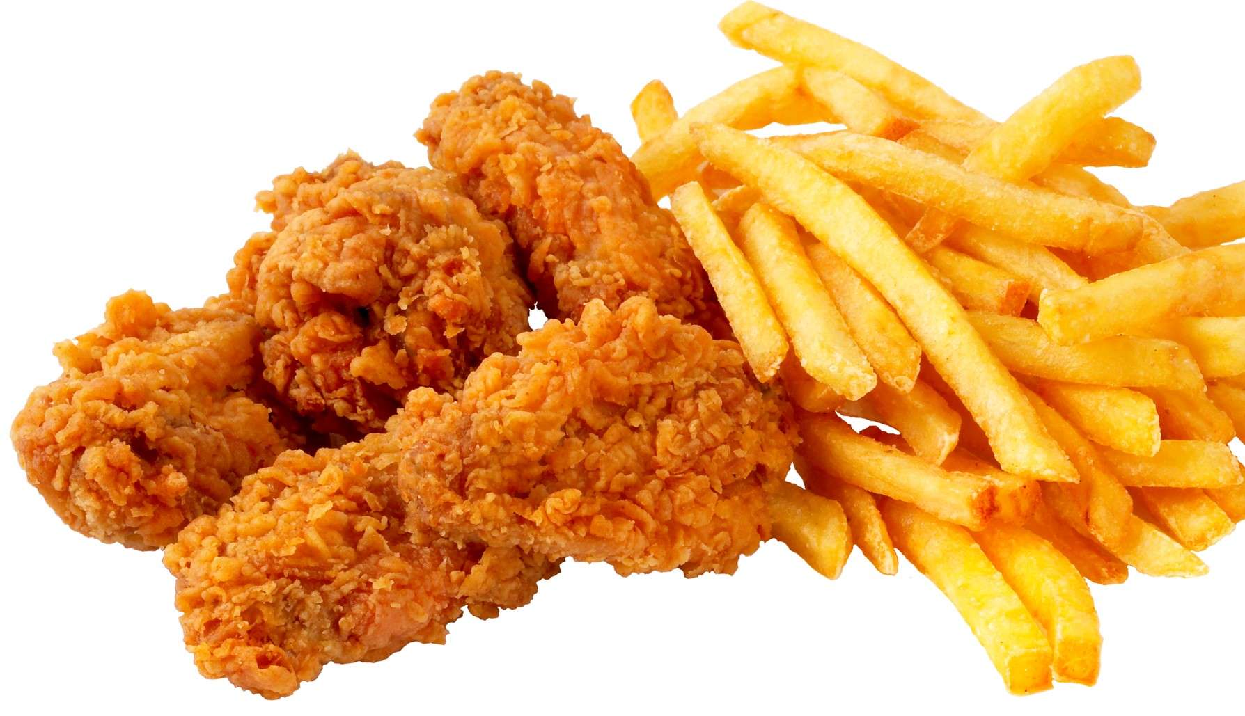 TWO CHICKEN TENDERS & FRENCH FRIES